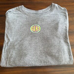 Vans Off The Wall Long Sleeve Graphic Shirt Gray Logo Skate Tee